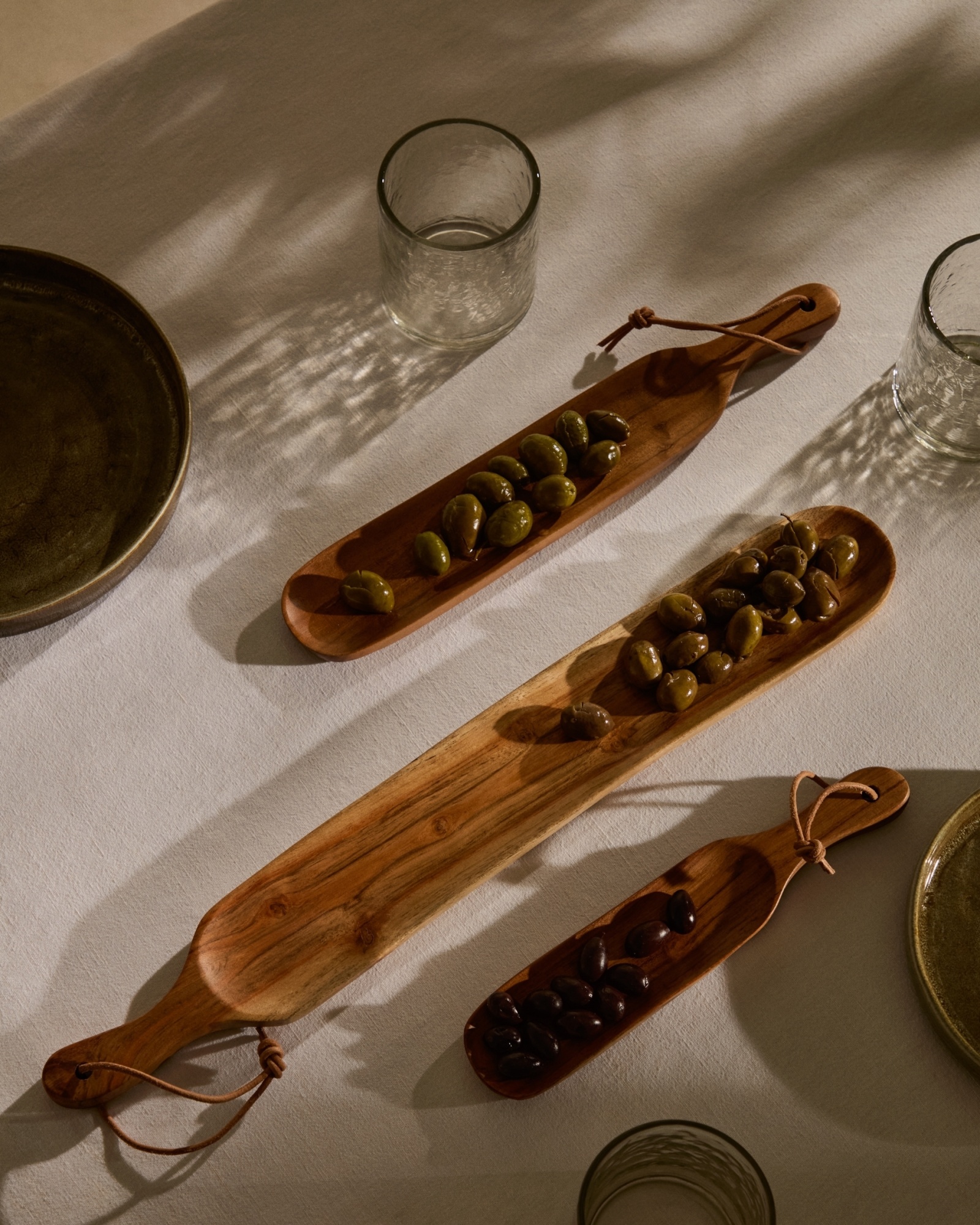 Selvira набор из 3 сервировочных досок из дерева акации La Forma (ex Julia Grup)