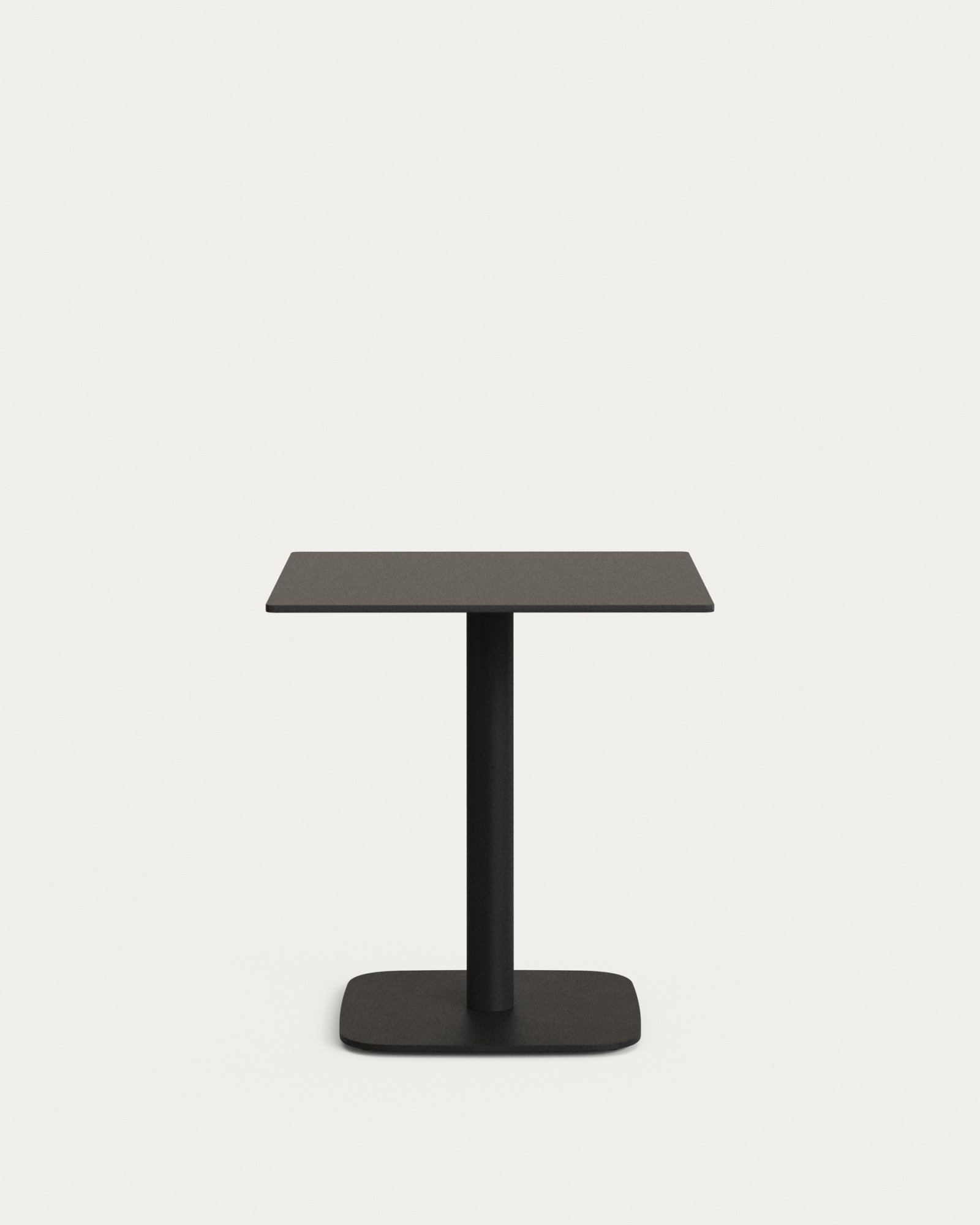 Dina Уличный стол черный на черном металлическом основании 68 x 68 x 70 см La Forma (ex Julia Grup)