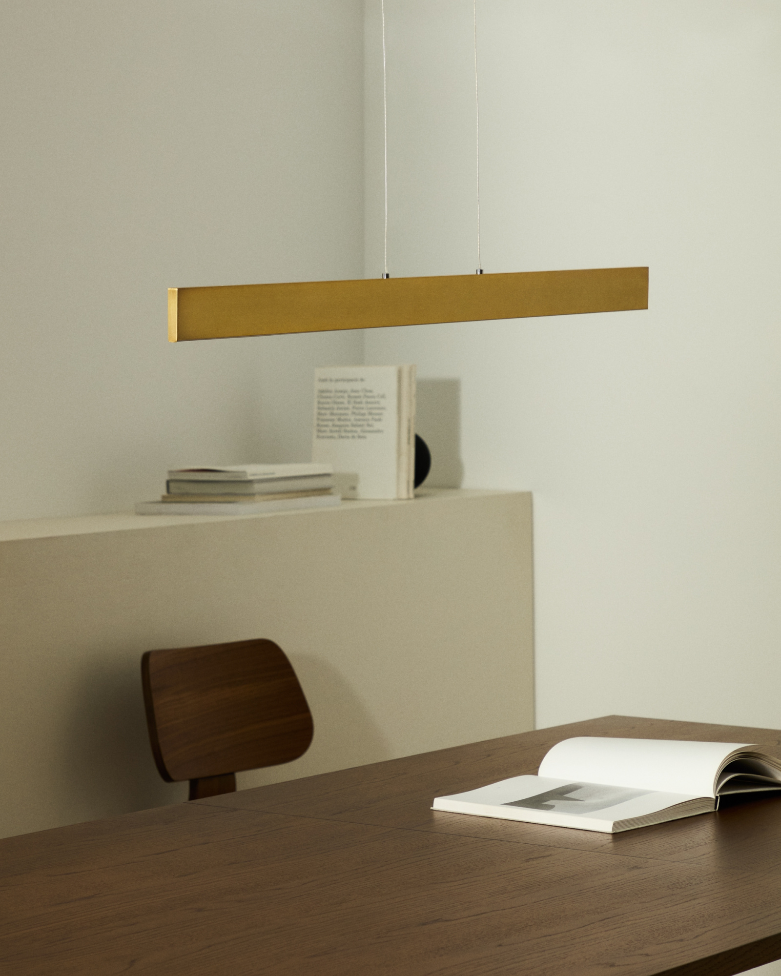 Подвесной светильник Boadella из алюминия с золотой отделкой La Forma (ex Julia Grup)