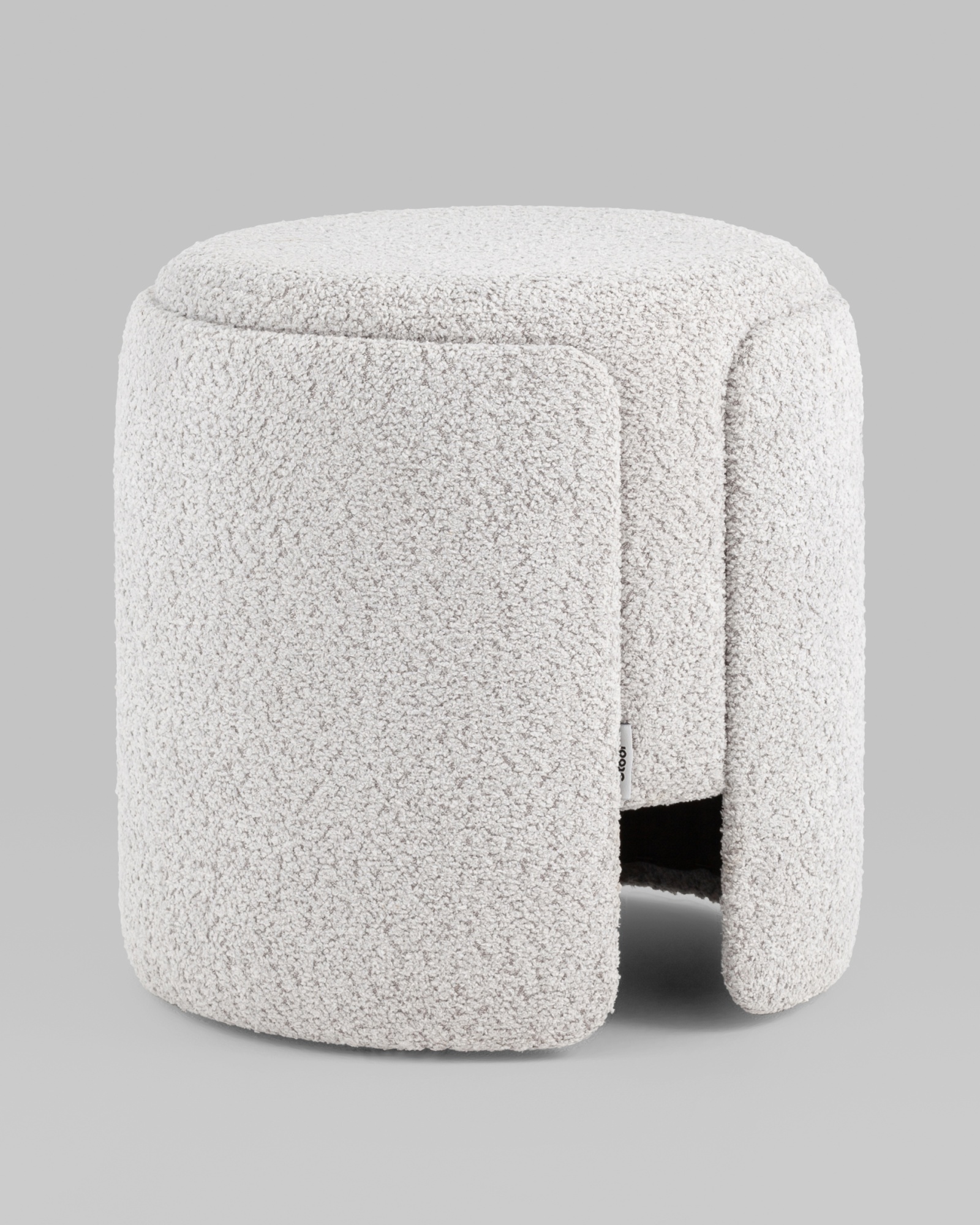 Пуф Taks букле светло-серый Stool Group