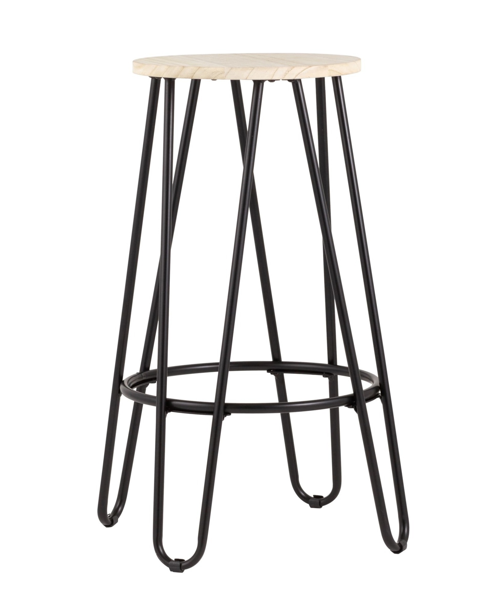 Стул полубарный АЗИЯ черный Stool Group