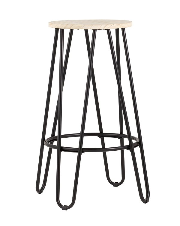 Стул полубарный АЗИЯ черный Stool Group