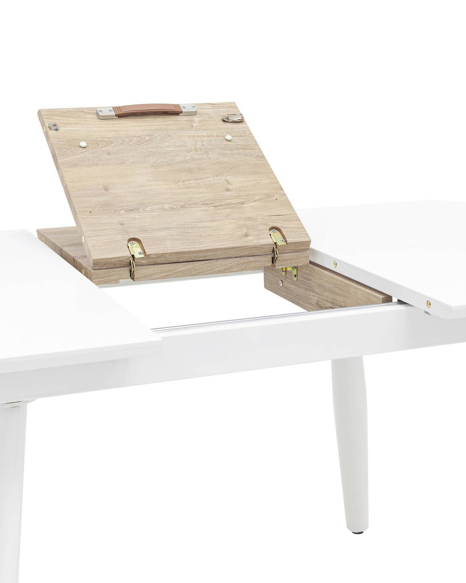 Стол обеденный Чикаго раскладной 120-160*90 белый Stool Group