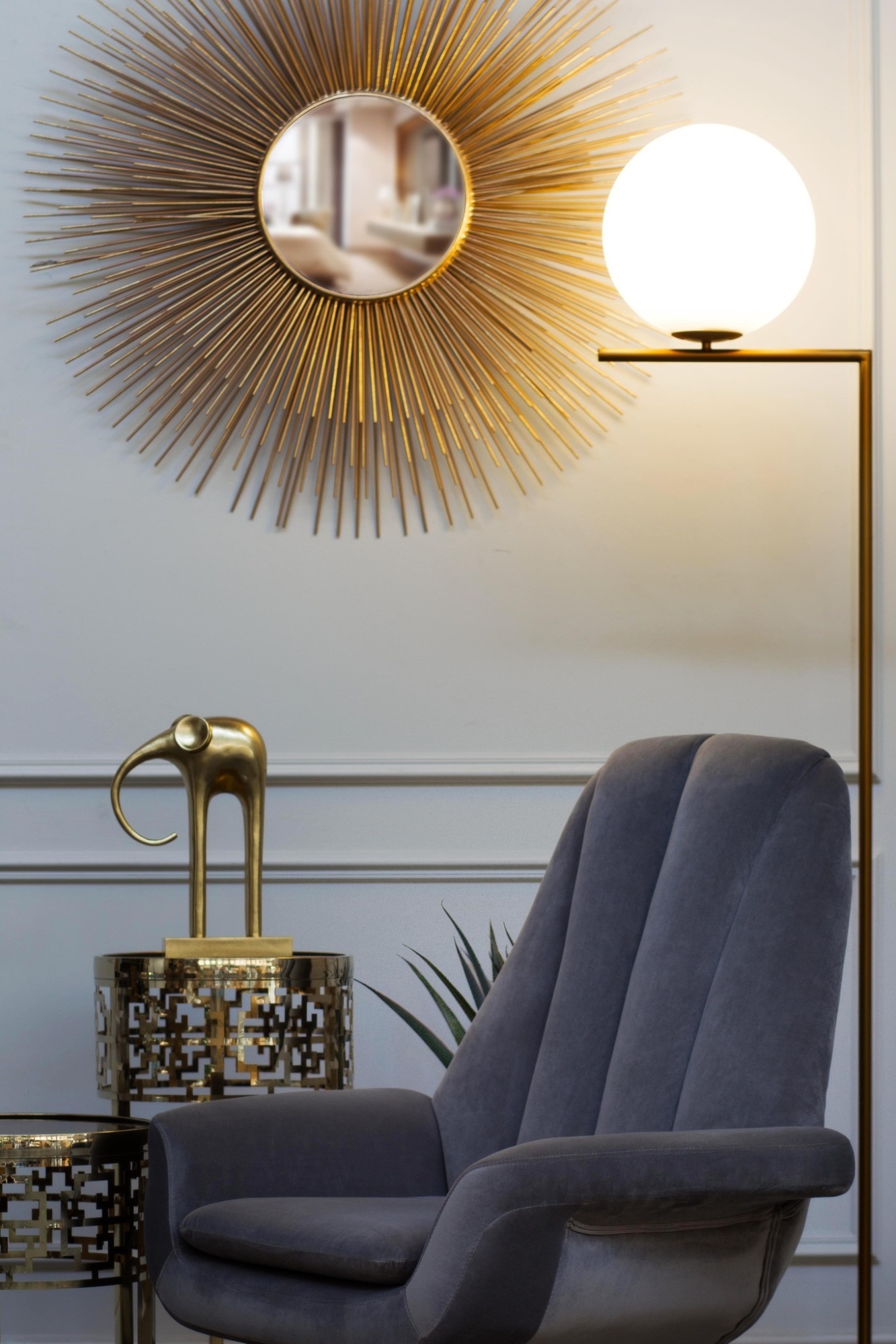 Статуэтка "Слон" Garda Decor C1291 зол.