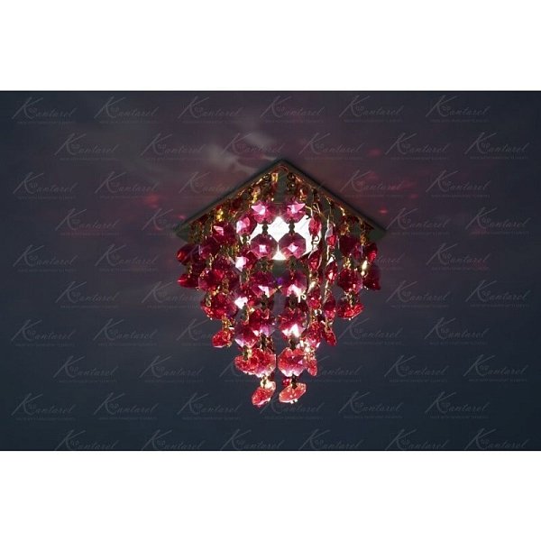 Встраиваемый светильник Kantarel Grape CD 020.3.6 bordeaux