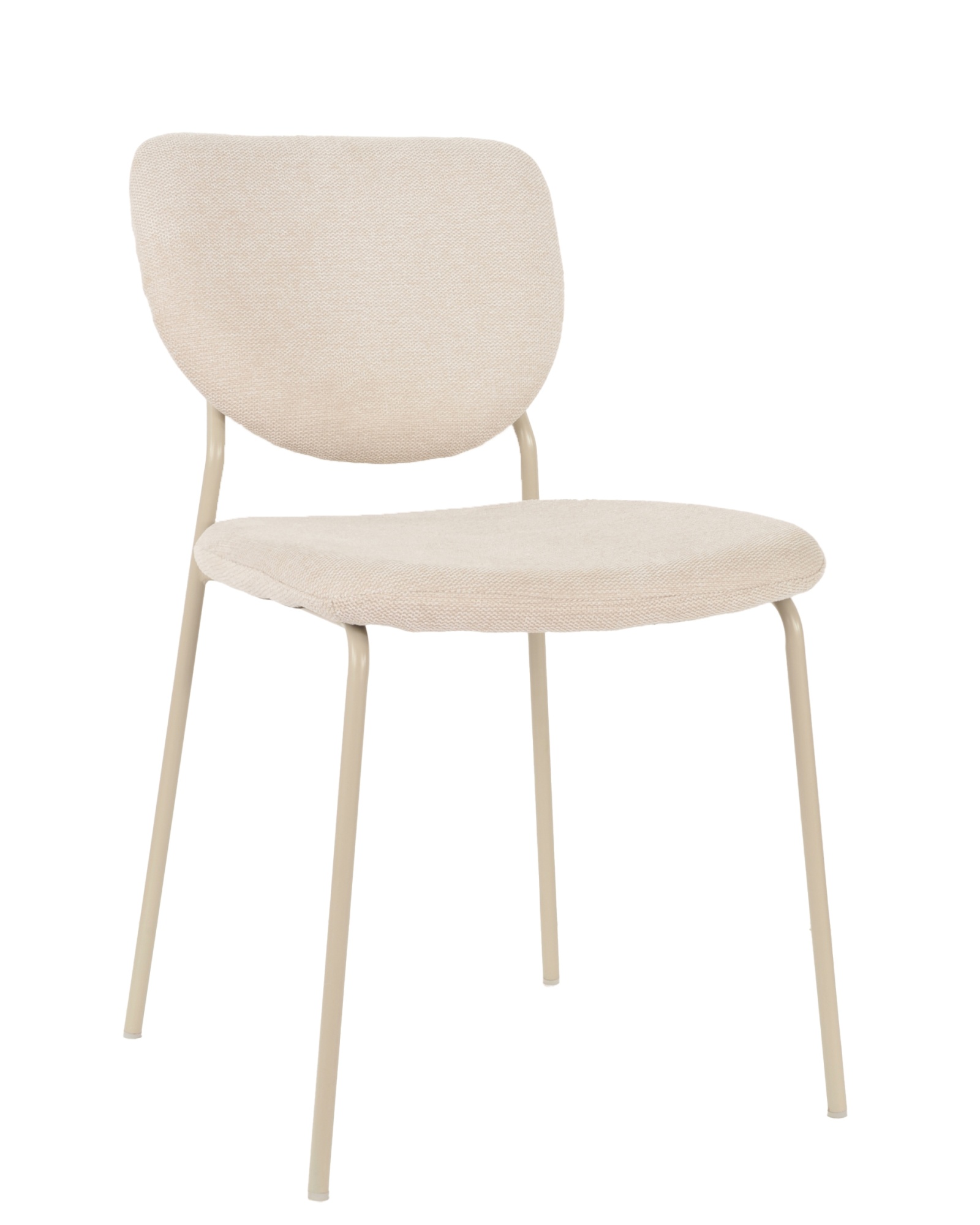 Стул обеденный Gigi шенилл бежевый кремовые ножки Stool Group