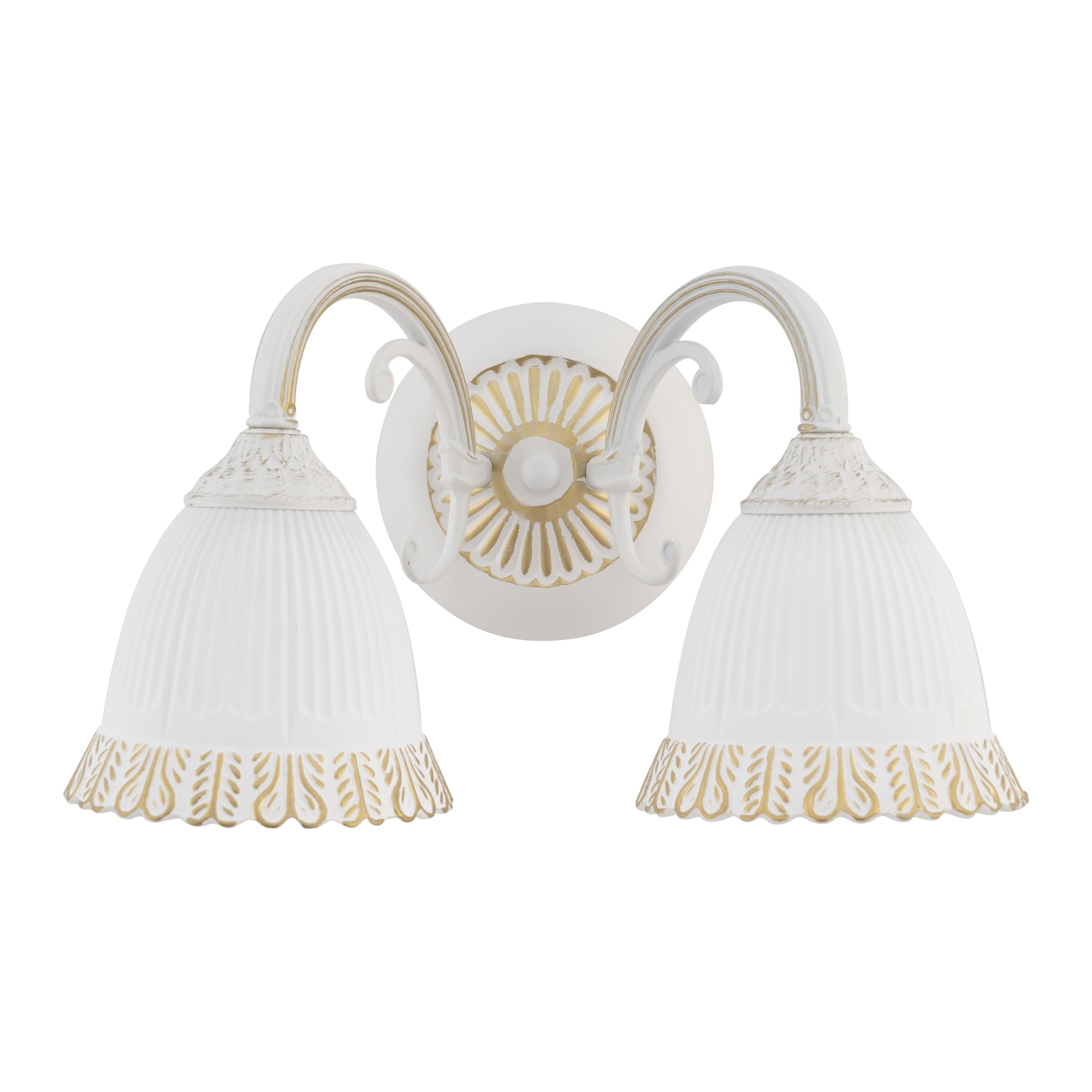 Бра с плафонами 347410/2W WT+G Arte Milano