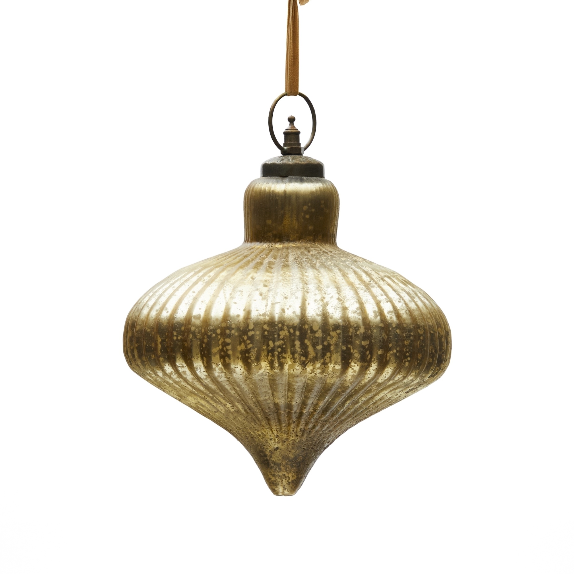 Подвесное украшение Raj из переработанного золотого стекла, 20 см La Forma (ex Julia Grup)