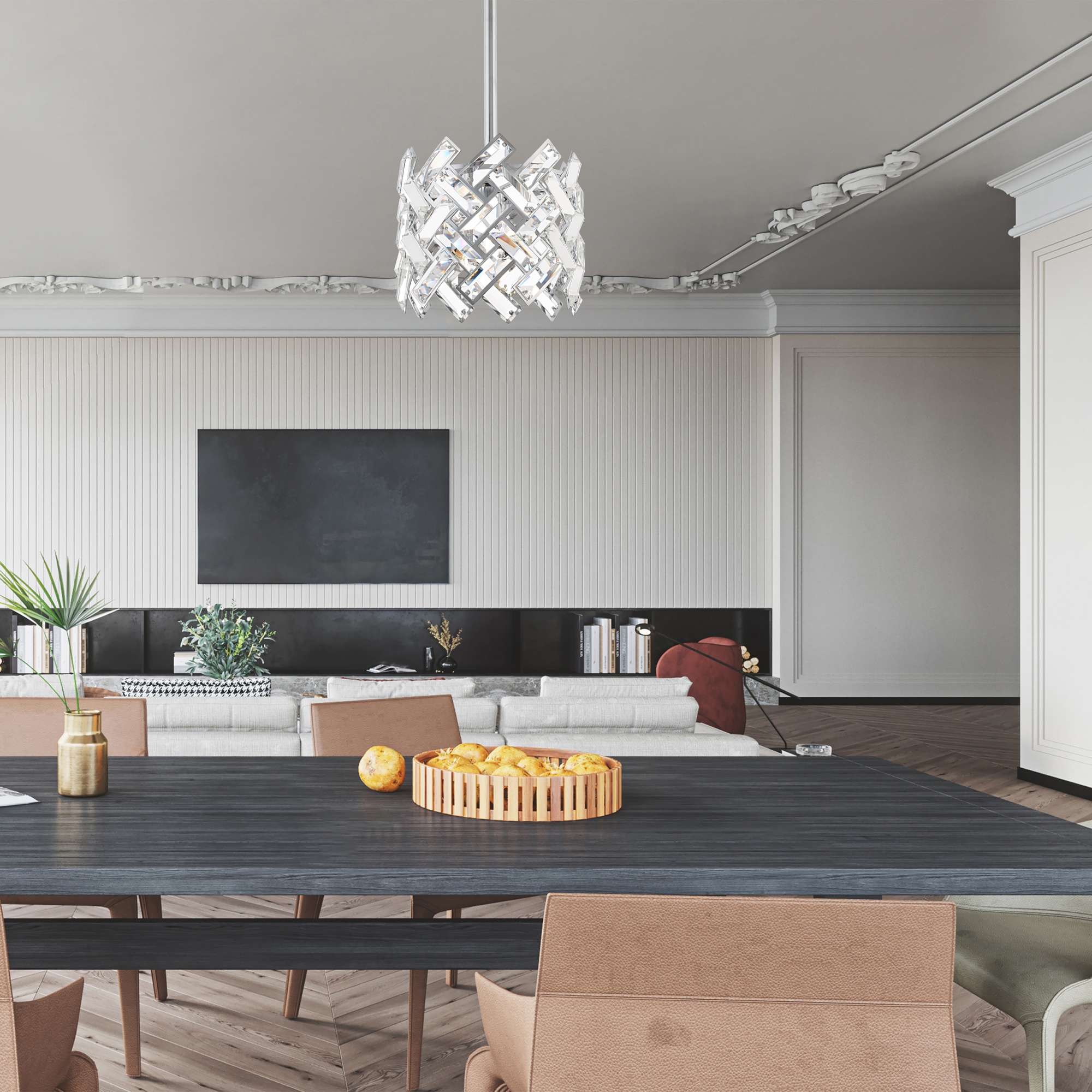 Люстра 377019/1/300/200 CR Arte Milano