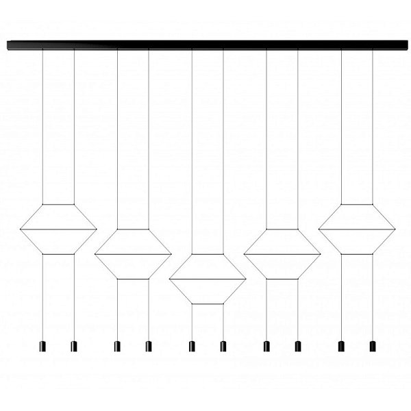ПОДВЕСНОЙ СВЕТИЛЬНИК  VIBIA Wireflow Lineal 0332