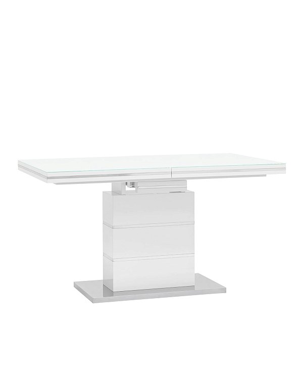 Стол обеденный Глазго раскладной 140-170*80 глянцевый белый Stool Group