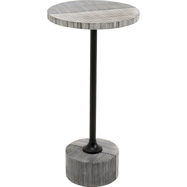 Стол приставной Domero Double Black Ø25cm KARE 71121