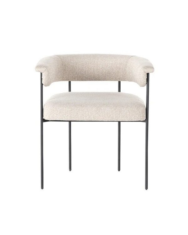 Бежевый мягкий стул Эбби Louvre Home LHFDC160523IMT