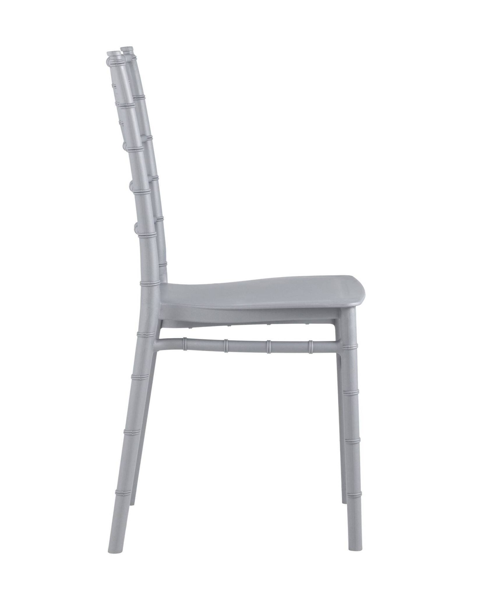 Стул Chiavari (Кьявари) пластик серебряный Stool Group