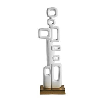 Скульптура HUBBLE в белом/золотом цвете Vical