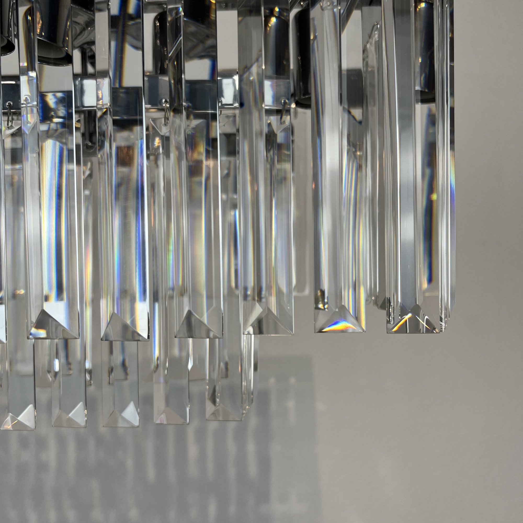 Люстра RH 1920S ODEON CLEAR GLASS FRINGE chrome 100 by ImperiumLoft