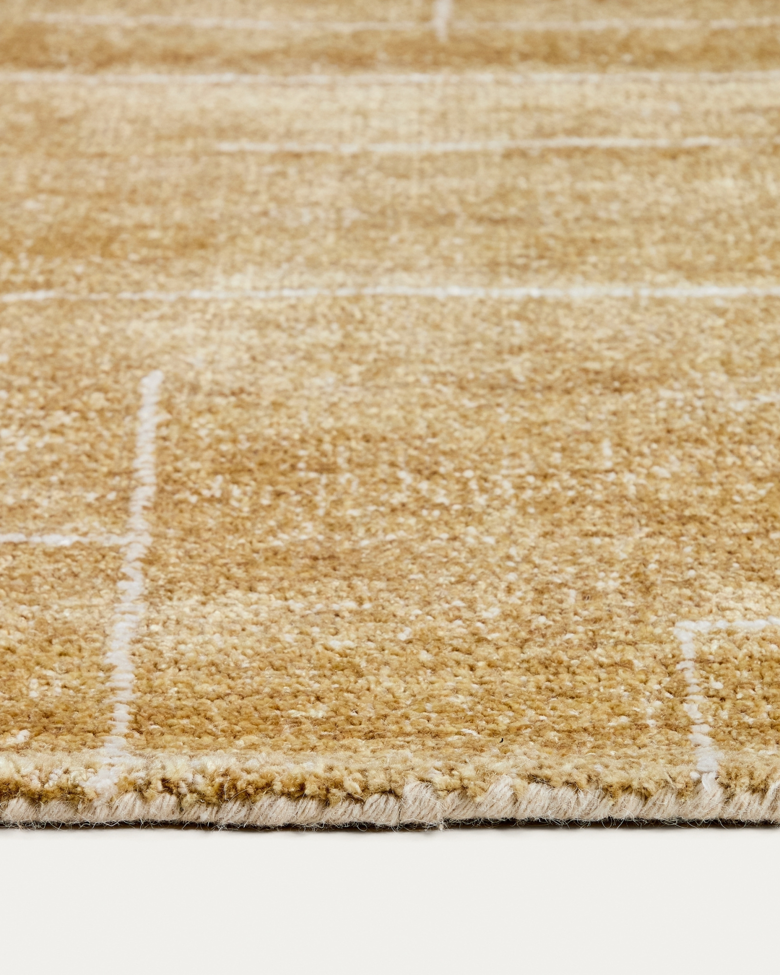 Ковер Eloda из шерсти и вискозы горчичного цвета, 160 x 230 см La Forma 481871