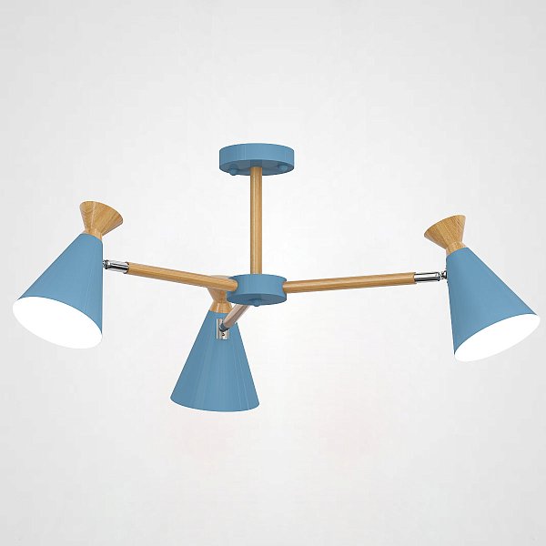 Люстра на штанге OLA D60,5 Blue by ImperiumLoft