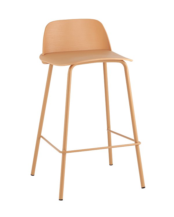 Стул полубарный Mist желтый Stool Group