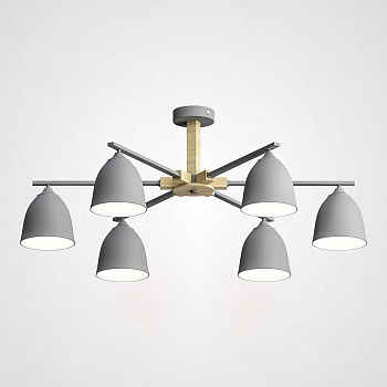 Потолочная люстра NOA 6 Gray by ImperiumLoft