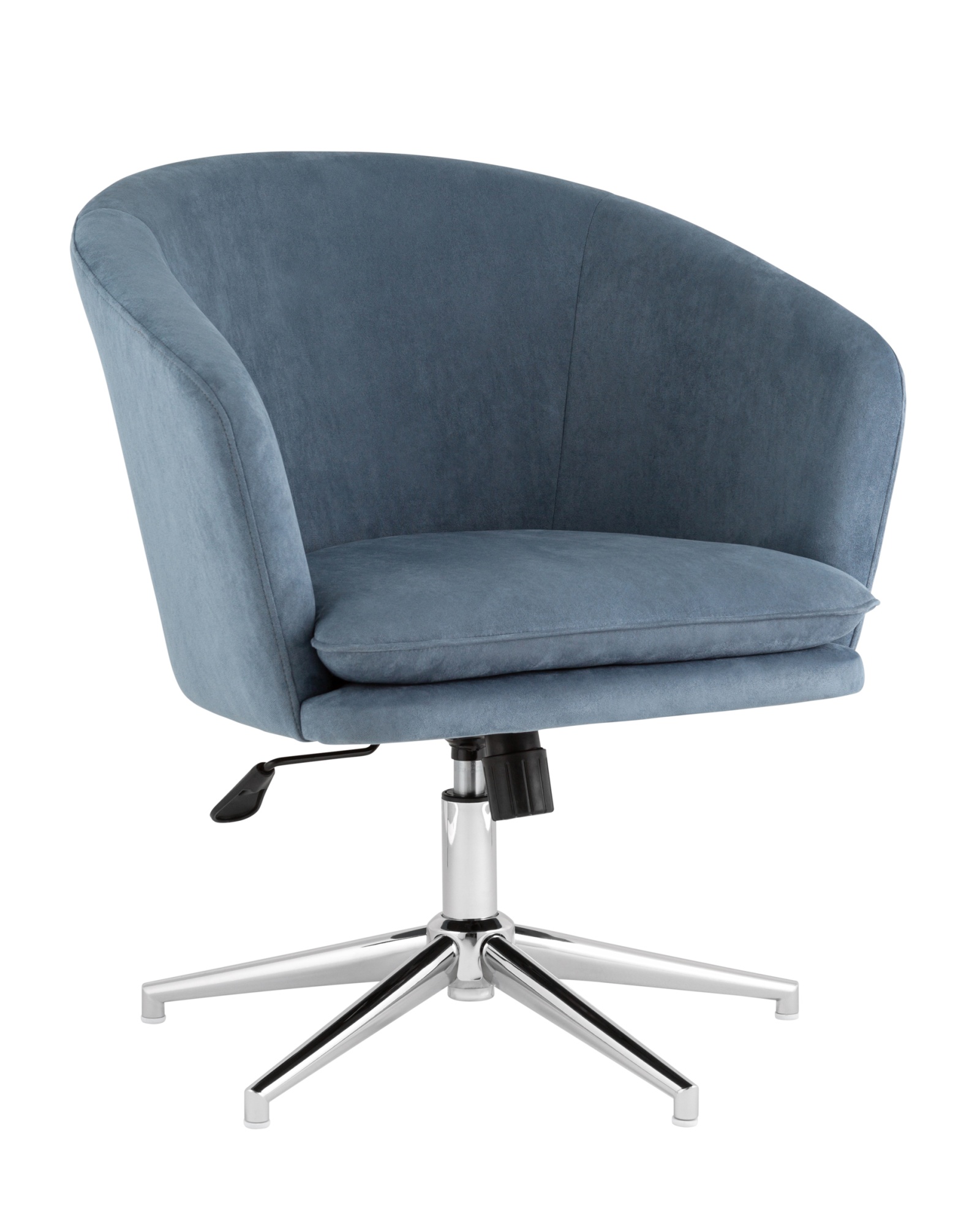 Кресло Харис регулируемое замша синий NC Stool Group