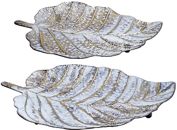 Блюдо декоративное Лист, набор, Glasar 57-123