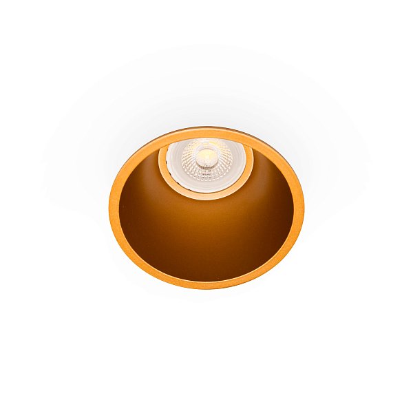 Встраиваемый круглый светильник Fresh золотой IP44 Faro
