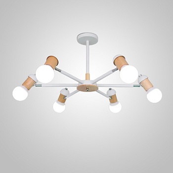 Люстра на штанге MERE D80 White by ImperiumLoft