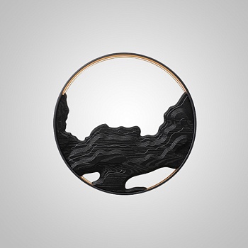 Настенный светильник ARNAR D61,5 Black by ImperiumLoft