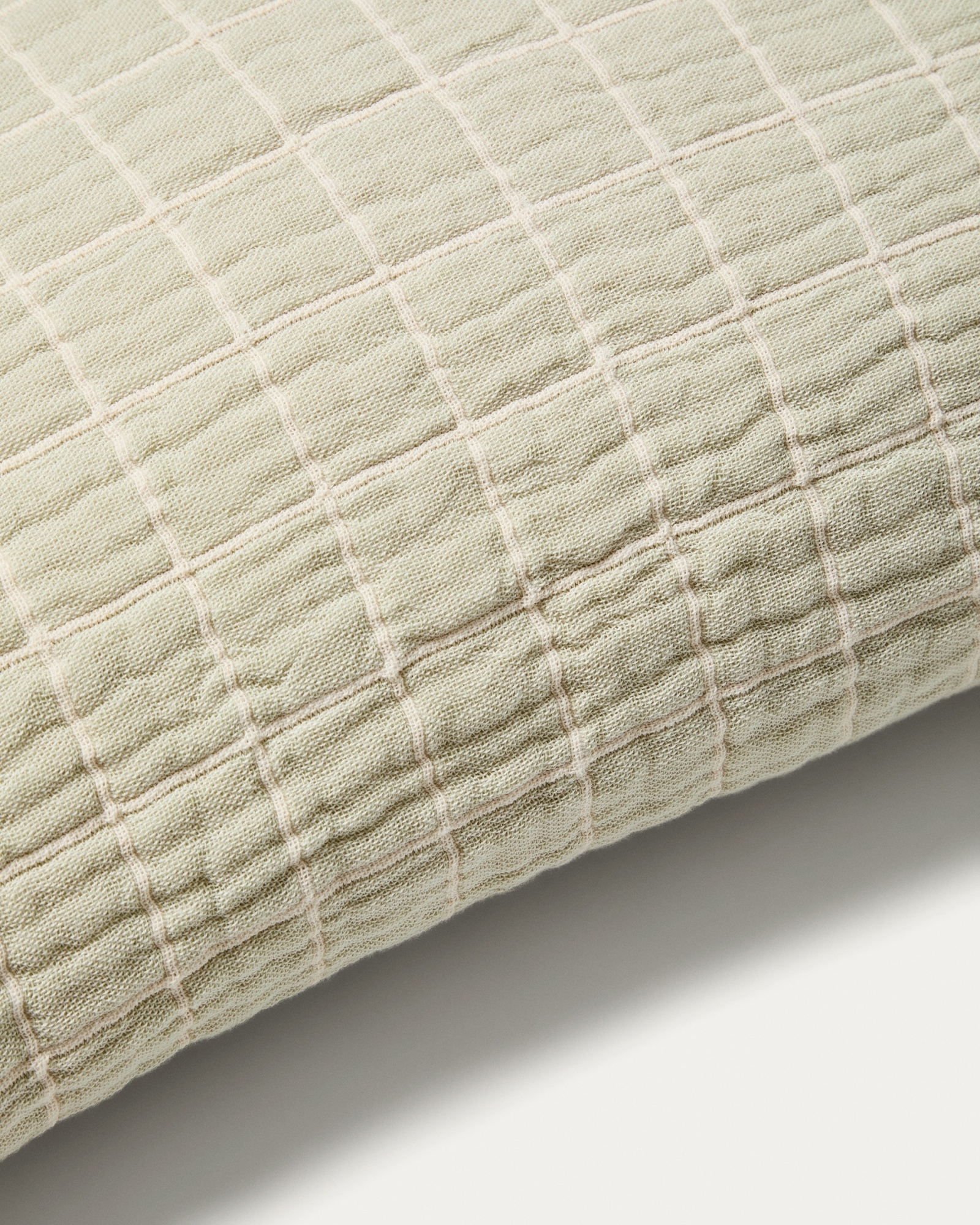 Комплект из 2 чехлов для подушек Tivaro из хлопкового жаккарда в светло-зеленую клетку 30 х 50 La Forma (ex Julia Grup)