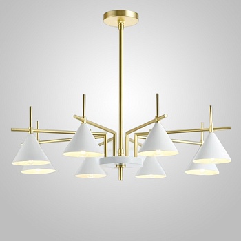 Люстра на штанге CONUS L8 White by ImperiumLoft