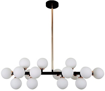 Потолочная люстра Lumina Deco LDP 6033-16 BK+GD