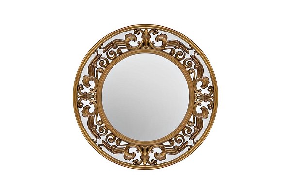 Зеркало круглое в золотой раме Garda Decor M329
