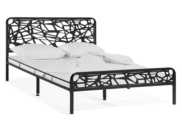 Кровать Woodville Кубо 160х200 черный 533096