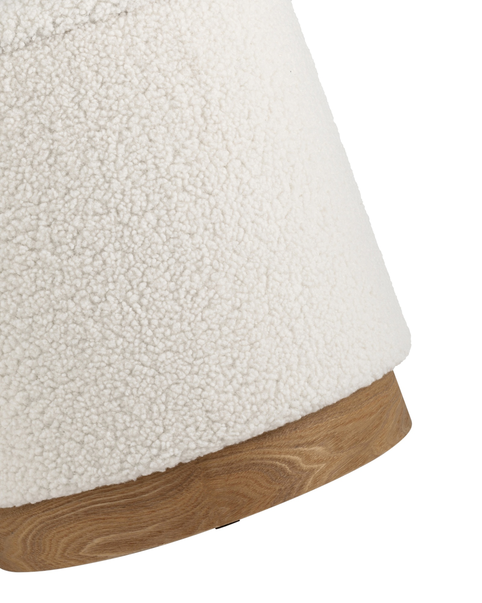 Пуф с ящиком Долли L тедди белый Stool Group