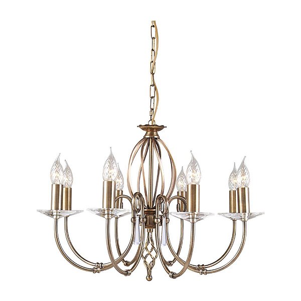 Люстра Elstead AG8 AGED BRASS