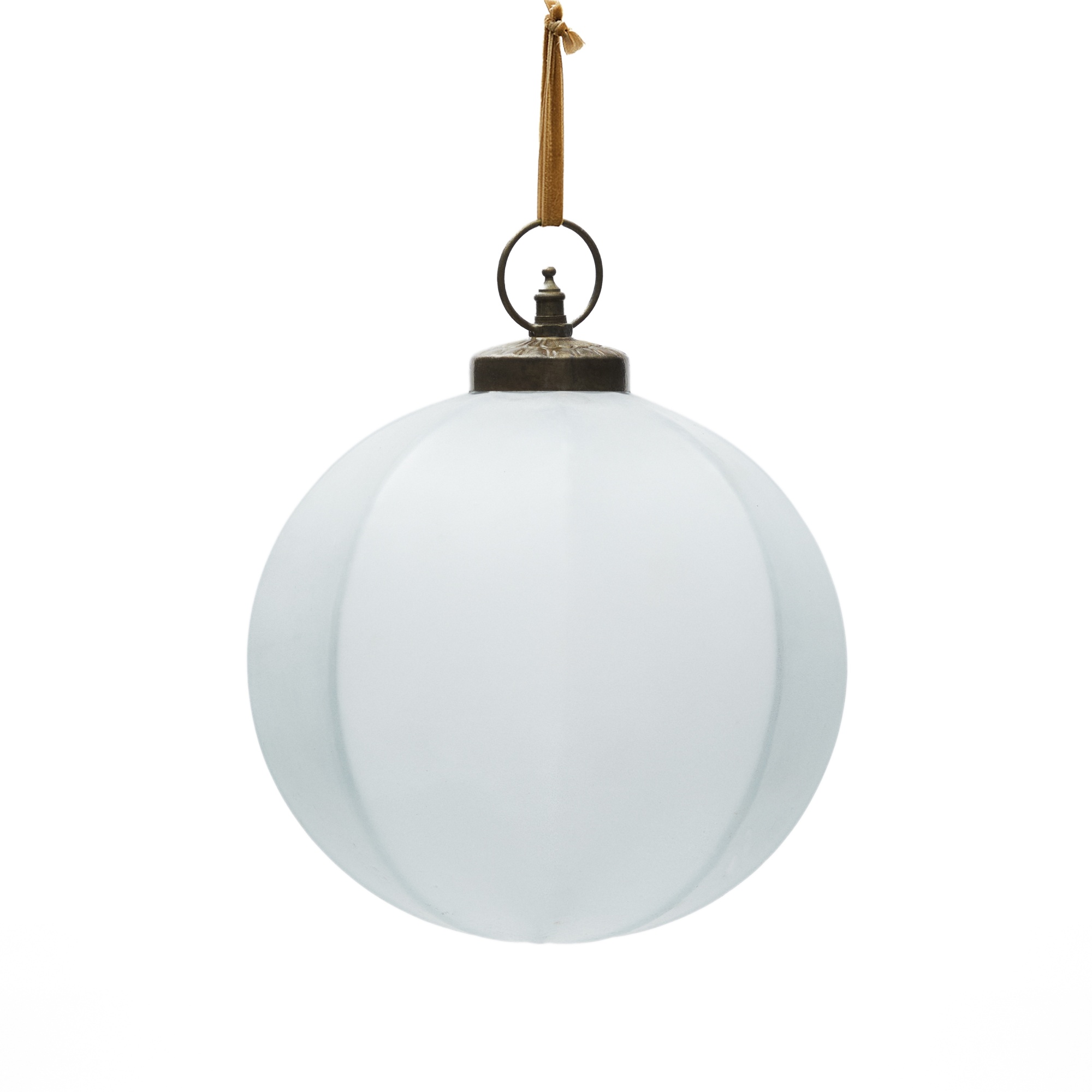 Новогодняя елочная игрушка Talve из белого переработанного стекла, Ø 20 см La Forma (ex Julia Grup)