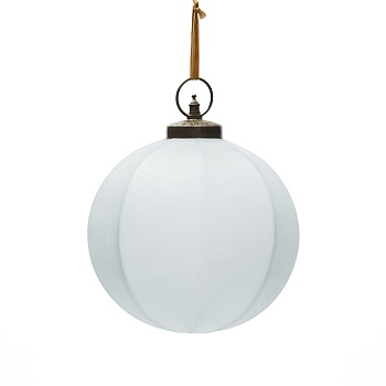 Новогодняя елочная игрушка Talve из белого переработанного стекла, Ø 20 см La Forma (ex Julia Grup)
