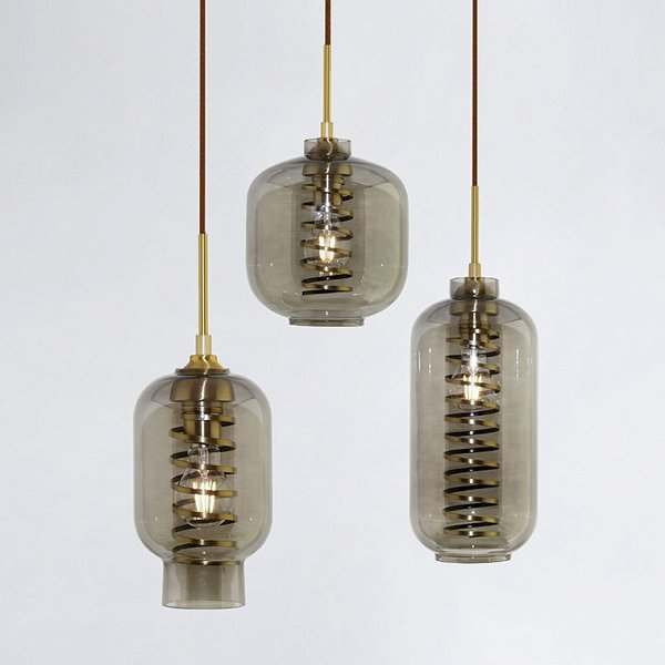 Подвесной светильник SCREW SMOKY by ImperiumLoft