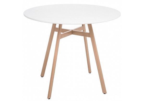 Стол Woodville Skandi 90 белый 11710
