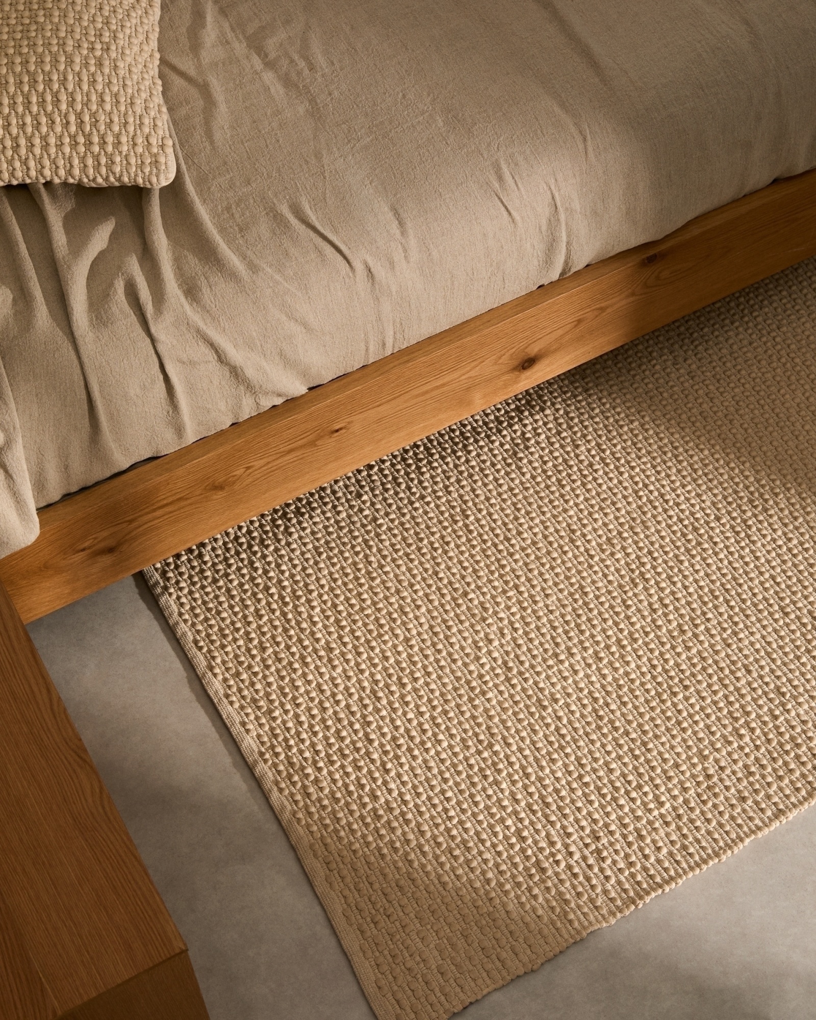 Ковер Mascarell из хлопка и полиэстера белого цвета 160 x 230 см La Forma (ex Julia Grup)