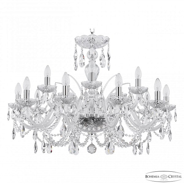 Люстра хрустальная 105/10+5/300 Ni Bohemia Ivele Crystal