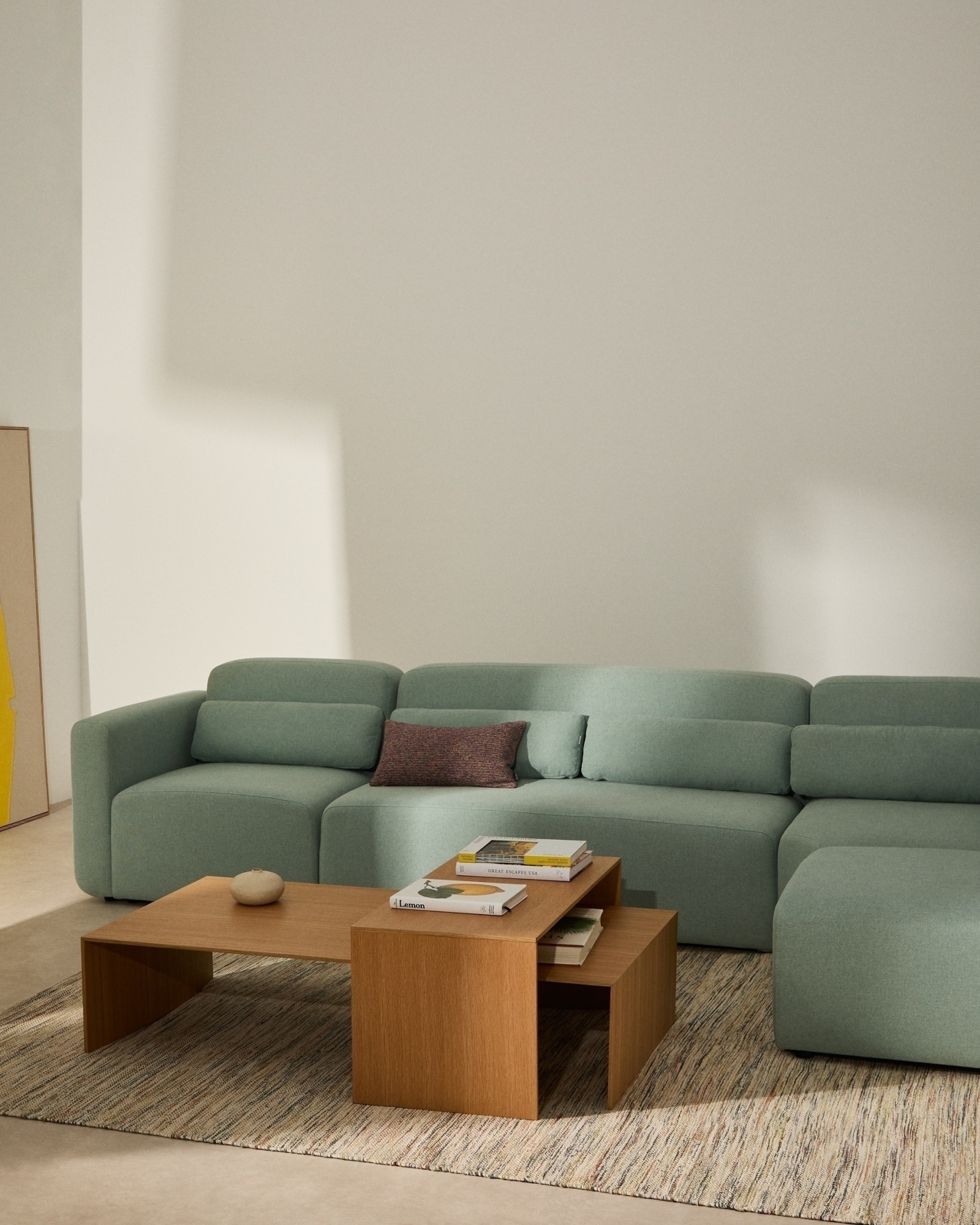 Litto Журнальный столик из шпона дуба натурального цвета 90 x 45 см La Forma (ex Julia Grup)