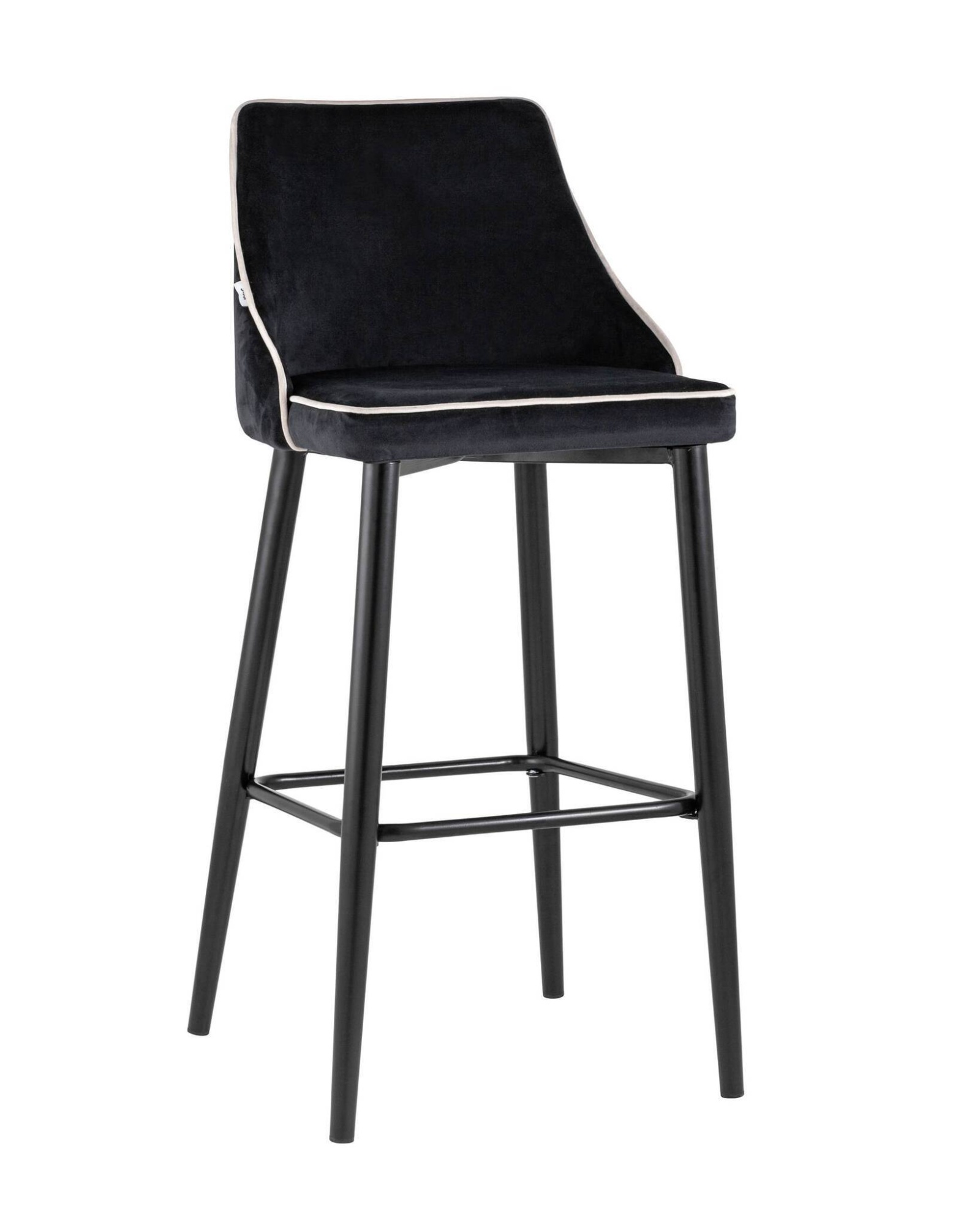 Стул барный Коби велюр черный Stool Group