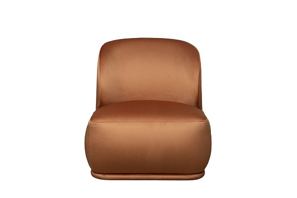 Кресло Capri Basic велюровое терракотовое Garda Decor CAPRI BASIC-Colt006-TER