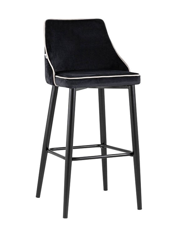 Стул барный Коби велюр черный Stool Group