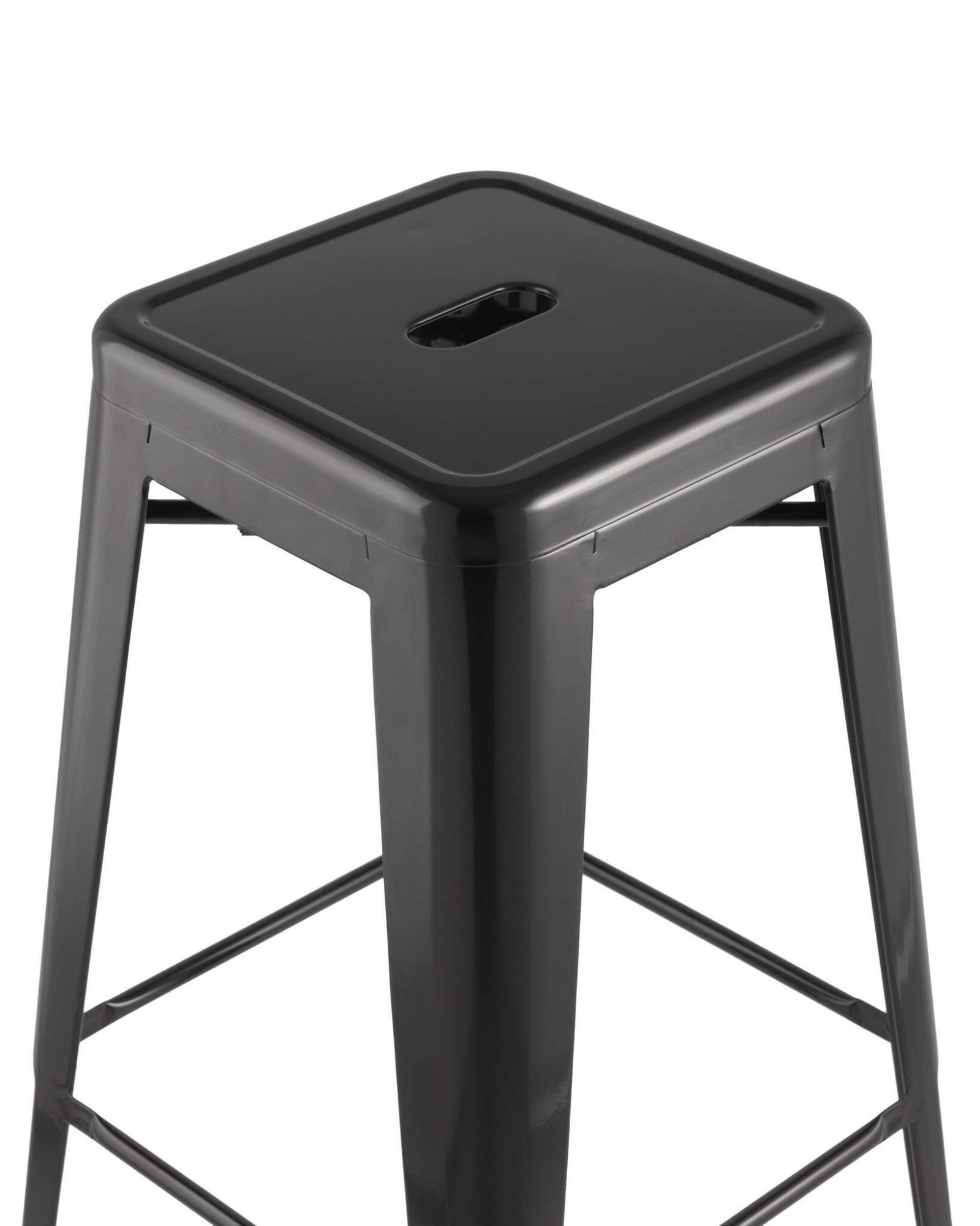 Стул барный TOLIX черный глянцевый Stool Group