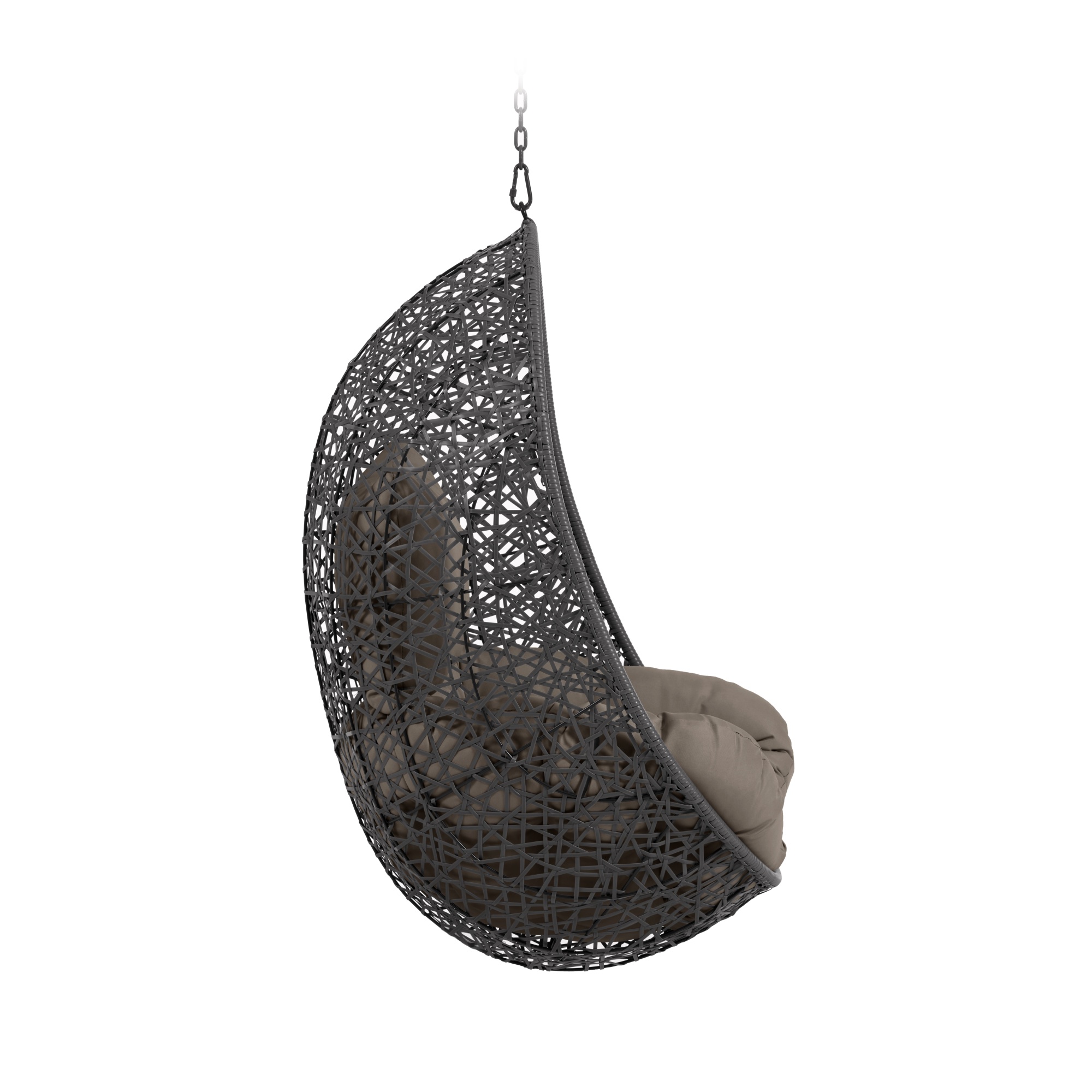 Подвесное кресло Florina темно-серое La Forma (ex Julia Grup)
