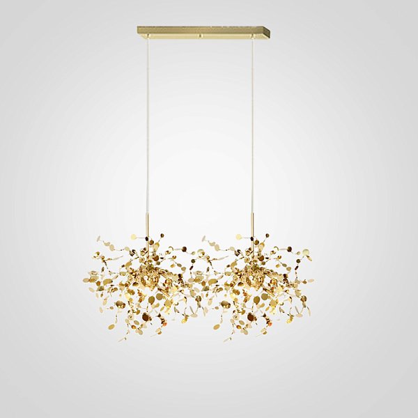 Люстра Tezani Argent Suspension Linear Gold 2 L80 by ImperiumLoft