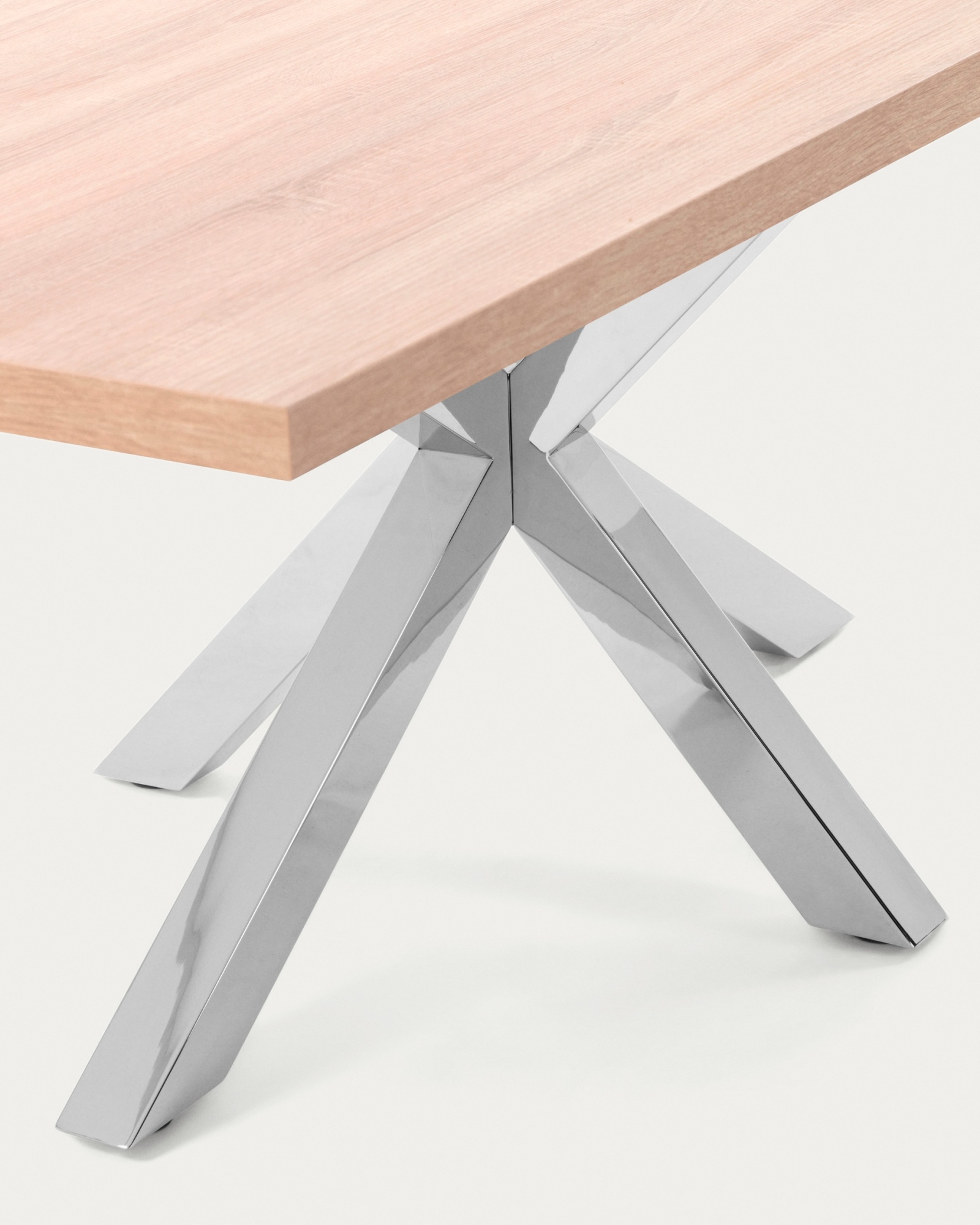 Стол Arya 160x100 сталь натуральный La Forma (ex Julia Grup)